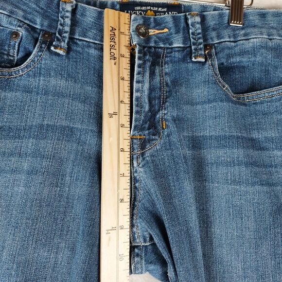 Lucky Brand Sweet Jean Straight Women's Jeans 12/31 Regular Blue Denim Stretch - Picture 8 of 11